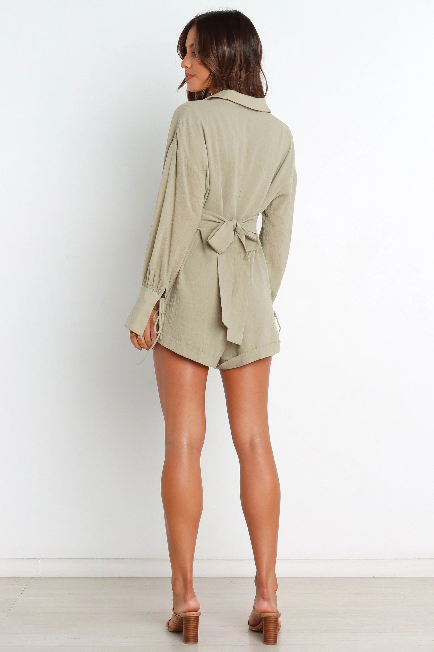Collared Relaxed Cotton Playsuit