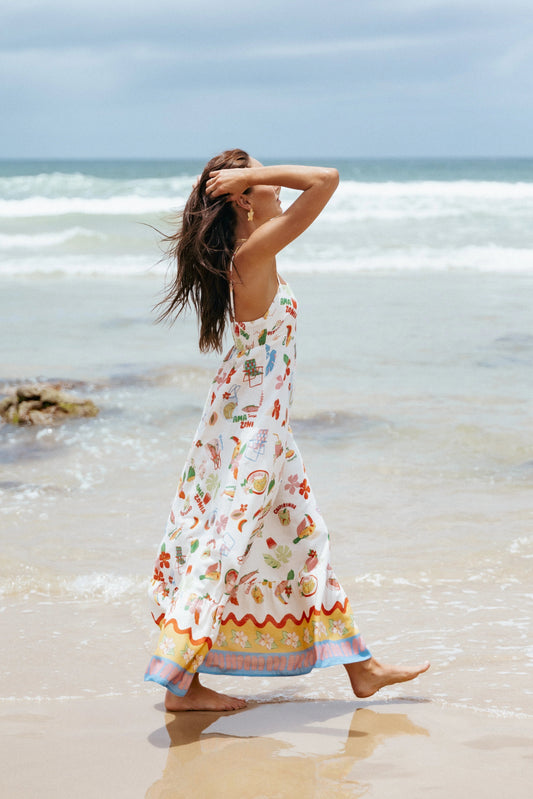 A-Line Maxi with Shirred Back