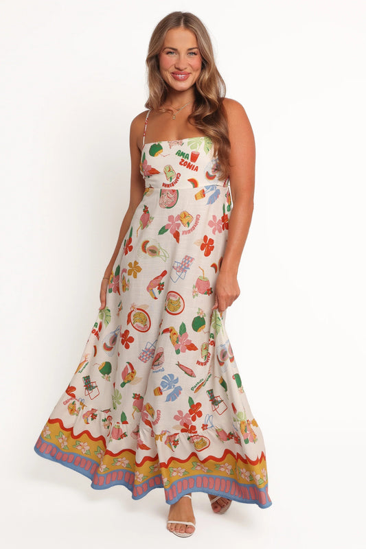 A-Line Maxi with Shirred Back